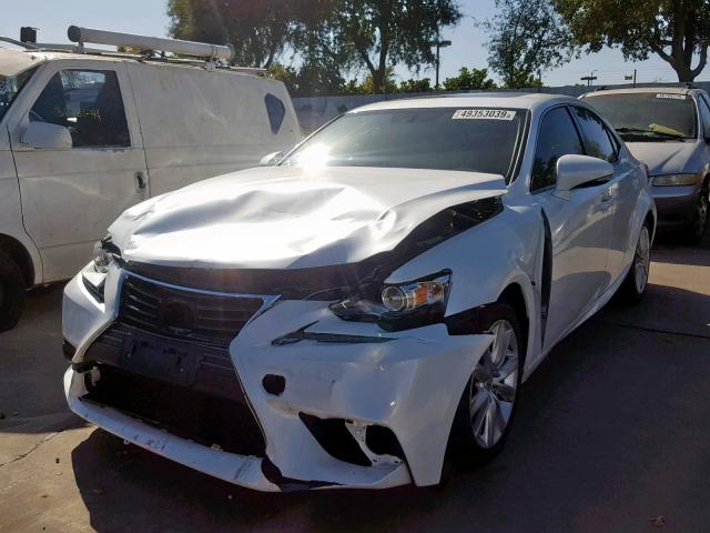 JTHBA1D27G5037534 - 2016 LEXUS IS 200T WHITE photo 2