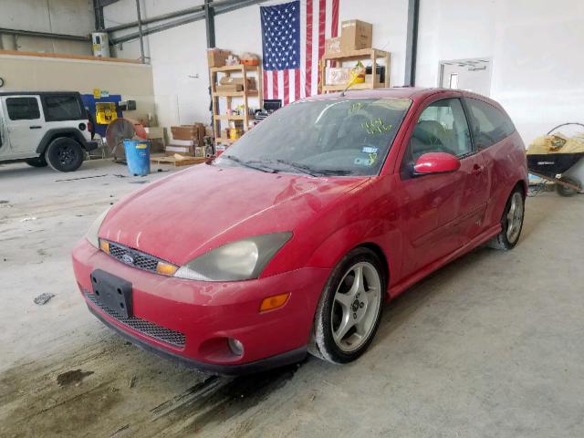 3FAHP39523R140446 - 2003 FORD FOCUS SVT RED photo 2
