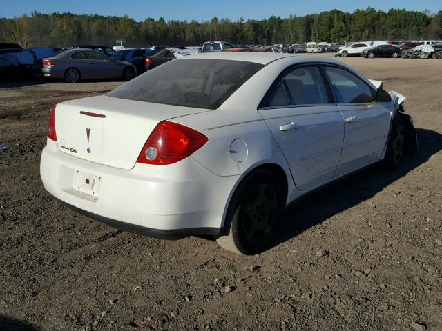 1G2ZF57B684154313 - 2008 PONTIAC G6 VALUE L WHITE photo 4