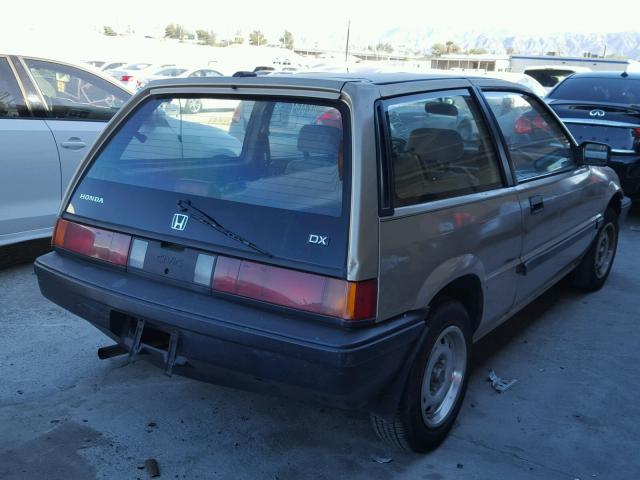 JHMAH7329GS036222 - 1986 HONDA CIVIC 1500 GOLD photo 4