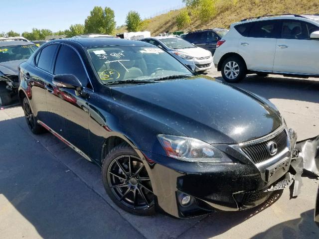 JTHCF5C26C5059856 - 2012 LEXUS IS 250 BLACK photo 1