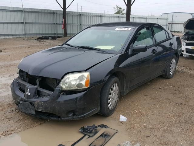 4A3AB36S64E150421 - 2004 MITSUBISHI GALANT LS BLACK photo 2