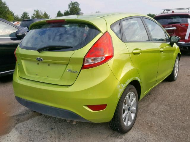 3FADP4EJ0BM137970 - 2011 FORD FIESTA SE GREEN photo 4