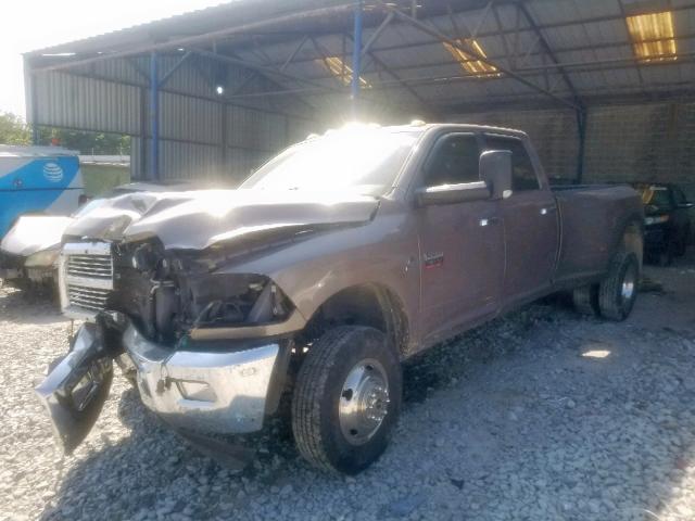 3D73Y4CL1AG137776 - 2010 DODGE RAM 3500 BROWN photo 2