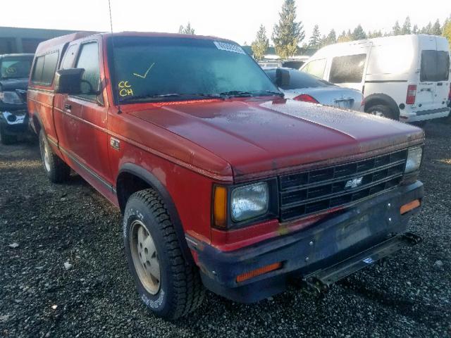 1GCDT19Z9K8195763 - 1989 CHEVROLET S-10 PU RED photo 1