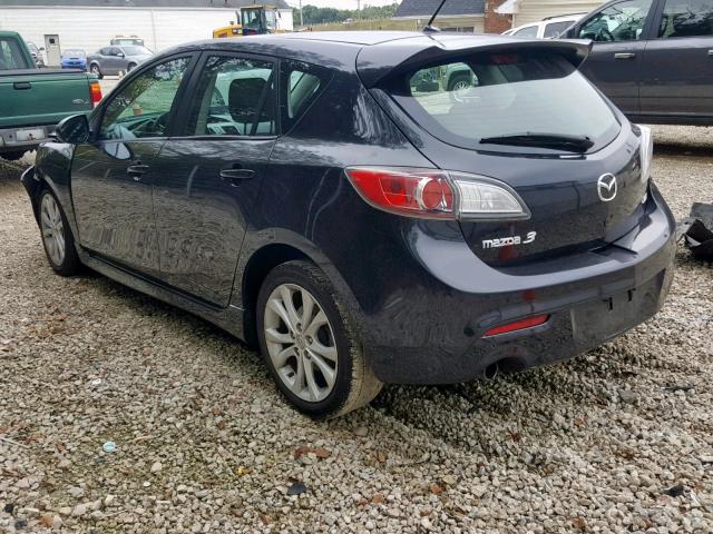 JM1BL1H51A1334927 - 2010 MAZDA 3 S BLACK photo 3