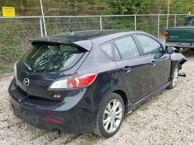 JM1BL1H51A1334927 - 2010 MAZDA 3 S BLACK photo 4