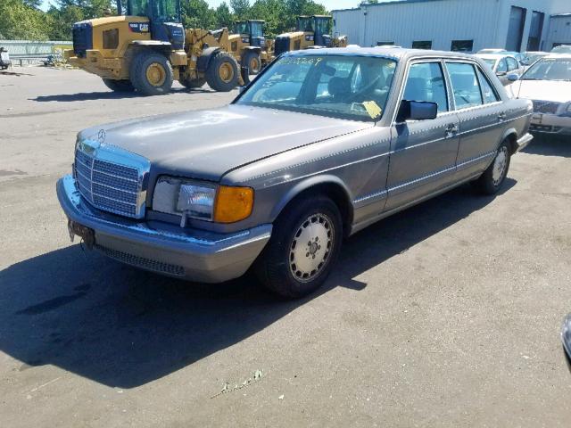 WDBCA35D4HA301642 - 1987 MERCEDES-BENZ 420 SEL GRAY photo 2