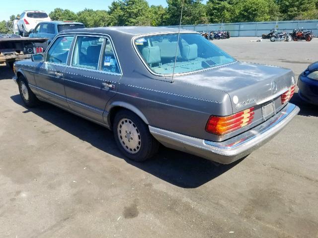 WDBCA35D4HA301642 - 1987 MERCEDES-BENZ 420 SEL GRAY photo 3