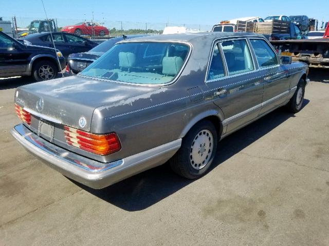 WDBCA35D4HA301642 - 1987 MERCEDES-BENZ 420 SEL GRAY photo 4