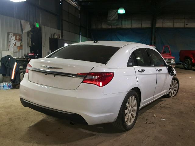 1C3CCBBB1DN601641 - 2013 CHRYSLER 200 TOURIN WHITE photo 4