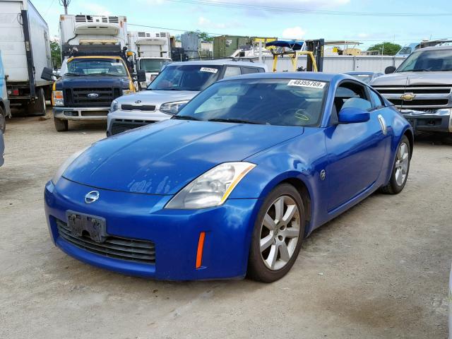 JN1AZ34D55M609662 - 2005 NISSAN 350Z COUPE BLUE photo 2