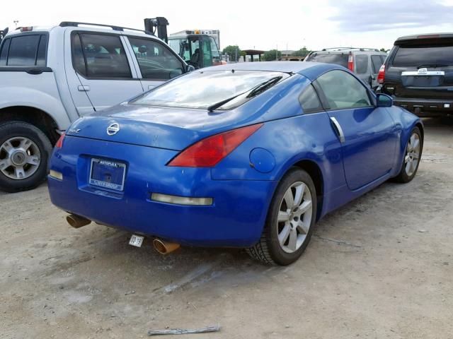 JN1AZ34D55M609662 - 2005 NISSAN 350Z COUPE BLUE photo 4