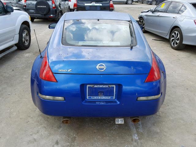 JN1AZ34D55M609662 - 2005 NISSAN 350Z COUPE BLUE photo 6