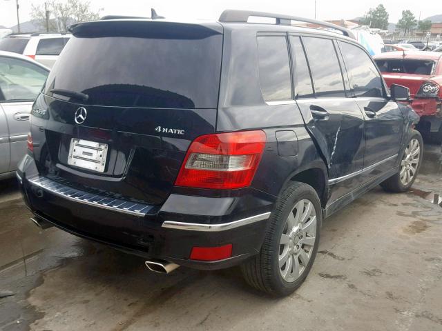 WDCGG8HB9BF551763 - 2011 MERCEDES-BENZ GLK 350 4M BLACK photo 4