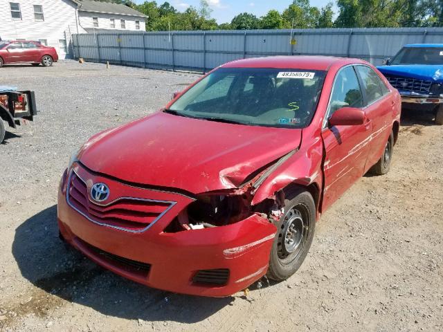 4T4BF3EK3BR210009 - 2011 TOYOTA CAMRY BASE RED photo 2