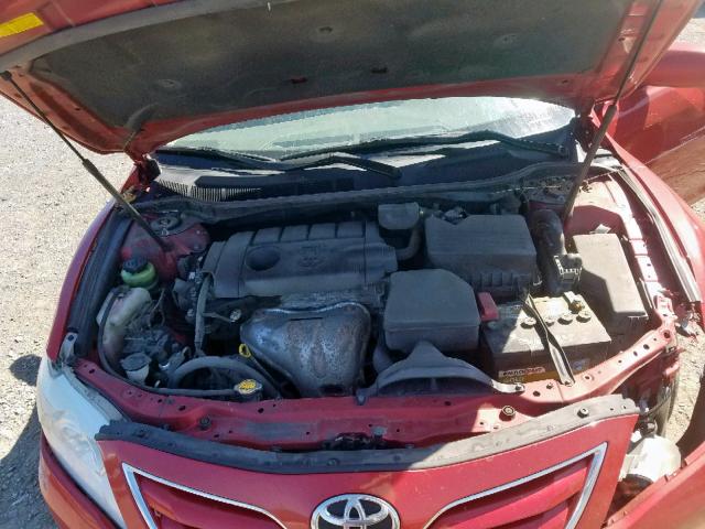 4T4BF3EK3BR210009 - 2011 TOYOTA CAMRY BASE RED photo 7