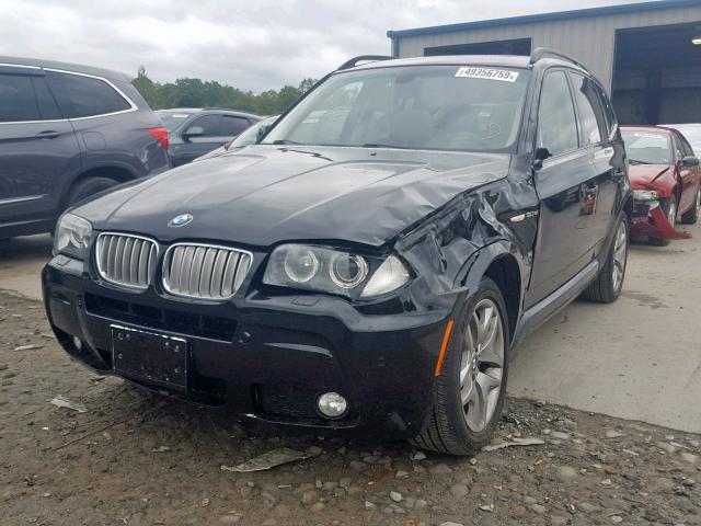 WBXPC93468WJ13696 - 2008 BMW X3 3.0SI BLACK photo 2