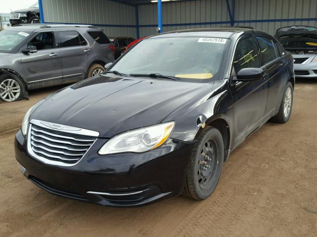 1C3CCBAB8CN129793 - 2012 CHRYSLER 200 LX BLACK photo 2