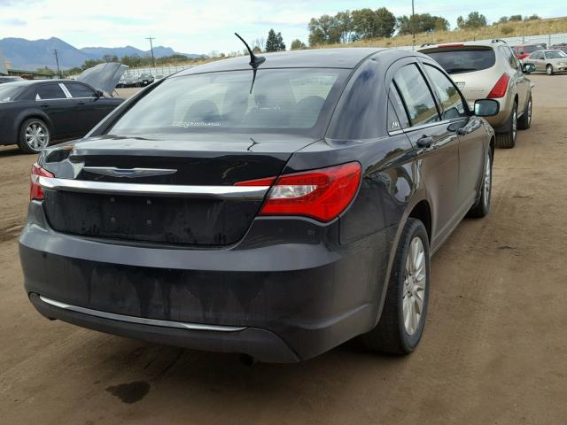 1C3CCBAB8CN129793 - 2012 CHRYSLER 200 LX BLACK photo 4