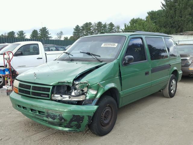 2B4GH2537SR312523 - 1995 DODGE CARAVAN GREEN photo 2