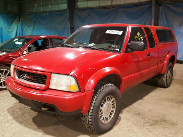 1GTCT19W0Y8197427 - 2000 GMC SONOMA RED photo 2