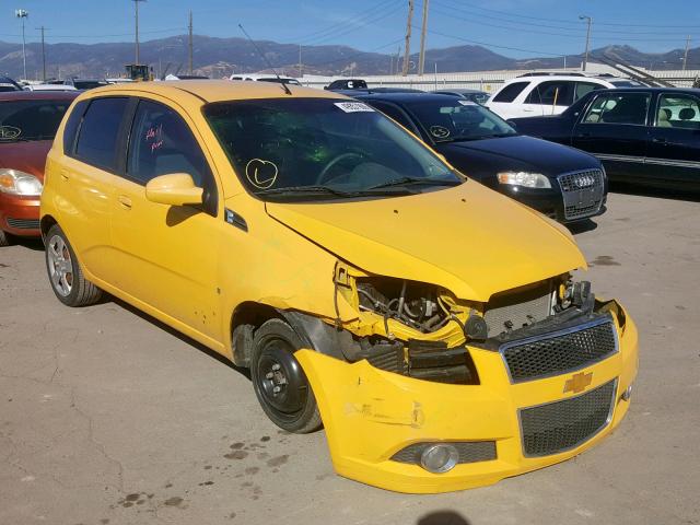 KL1TG66E29B353928 - 2009 CHEVROLET AVEO LT YELLOW photo 1