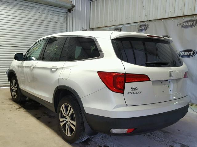 5FNYF5H78HB000342 - 2017 HONDA PILOT EXLN WHITE photo 3