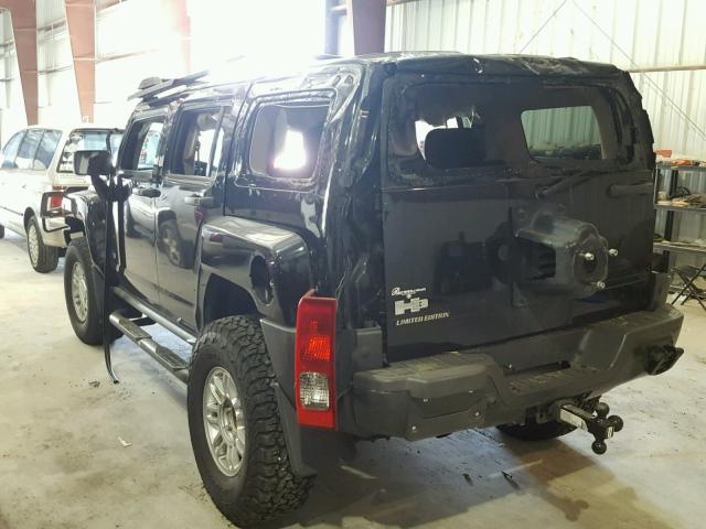 5GTEN13E088149440 - 2008 HUMMER H3 BLACK photo 3