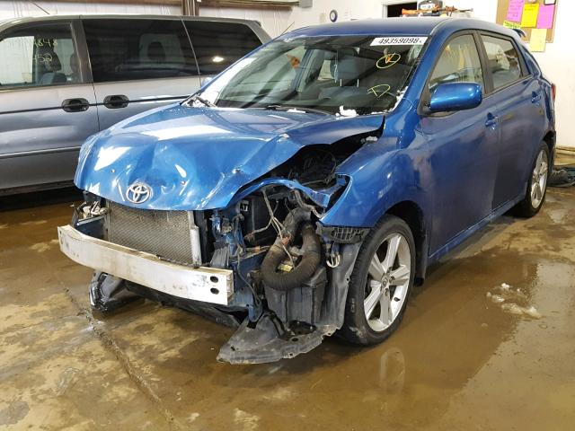 2T1KE40EX9C004198 - 2009 TOYOTA COROLLA MA BLUE photo 2