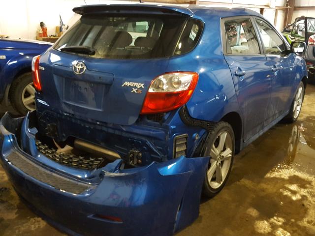 2T1KE40EX9C004198 - 2009 TOYOTA COROLLA MA BLUE photo 4