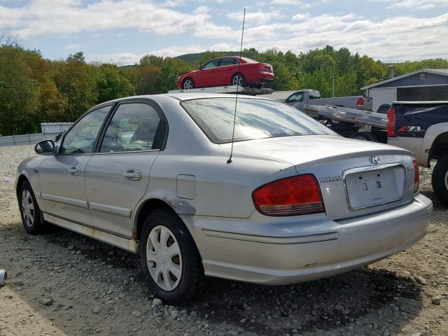 KMHWF25S94A946625 - 2004 HYUNDAI SONATA GL SILVER photo 3