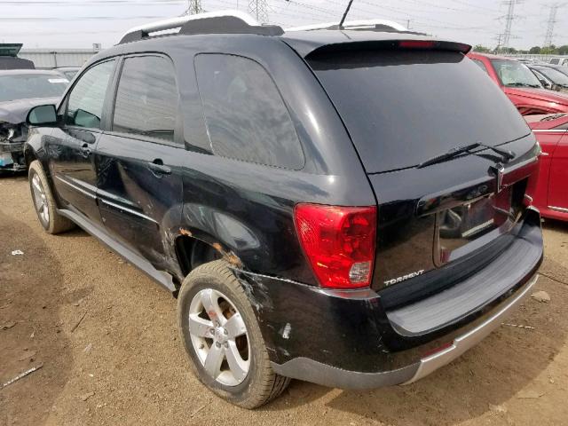 2CKDL63F276016240 - 2007 PONTIAC TORRENT BLACK photo 3