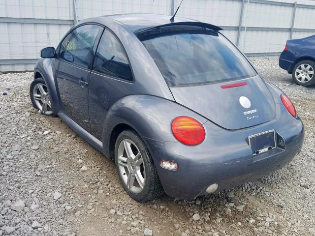 3VWCD31C24M415154 - 2004 VOLKSWAGEN NEW BEETLE GRAY photo 3