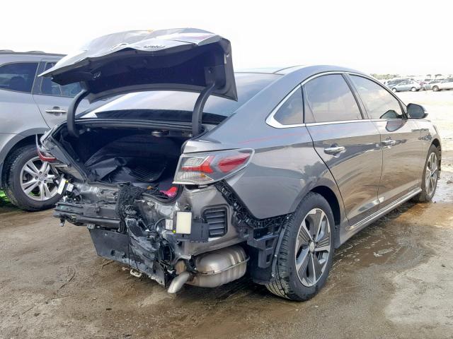 KMHE34L35JA083393 - 2018 HYUNDAI SONATA HYB GRAY photo 4