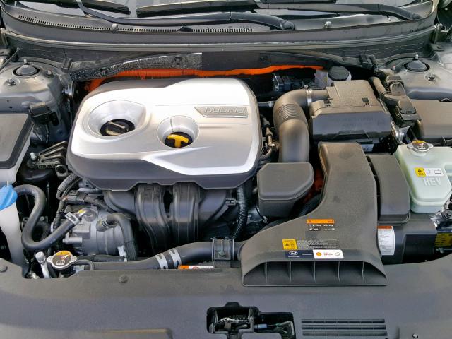 KMHE34L35JA083393 - 2018 HYUNDAI SONATA HYB GRAY photo 7