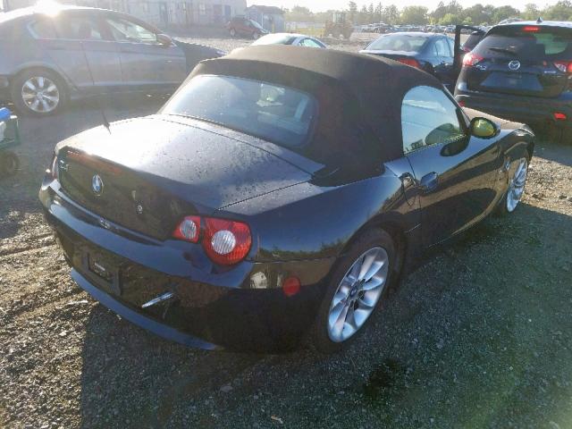 4USBT33505LS56745 - 2005 BMW Z4 2.5 BLACK photo 4