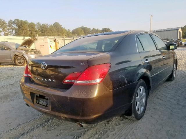 4T1BK36B37U205193 - 2007 TOYOTA AVALON XL BLACK photo 4