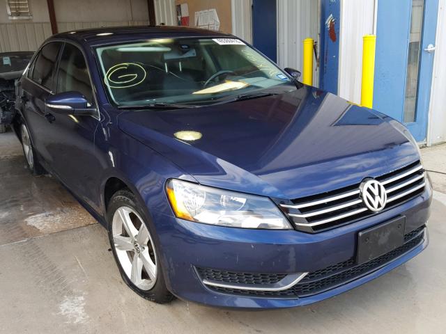 1VWBH7A35CC067714 - 2012 VOLKSWAGEN PASSAT SE BLUE photo 1