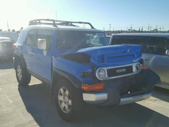 JTEBU11F770059882 - 2007 TOYOTA FJ CRUISER BLUE photo 1