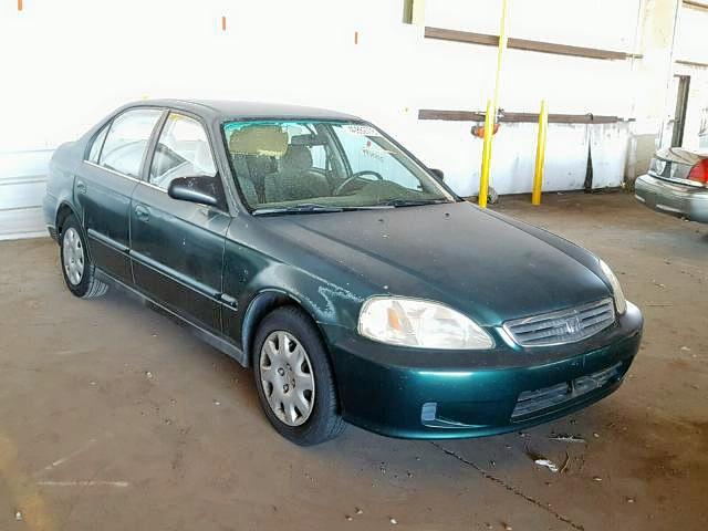 2HGEJ6617YH515639 - 2000 HONDA CIVIC BASE GREEN photo 1