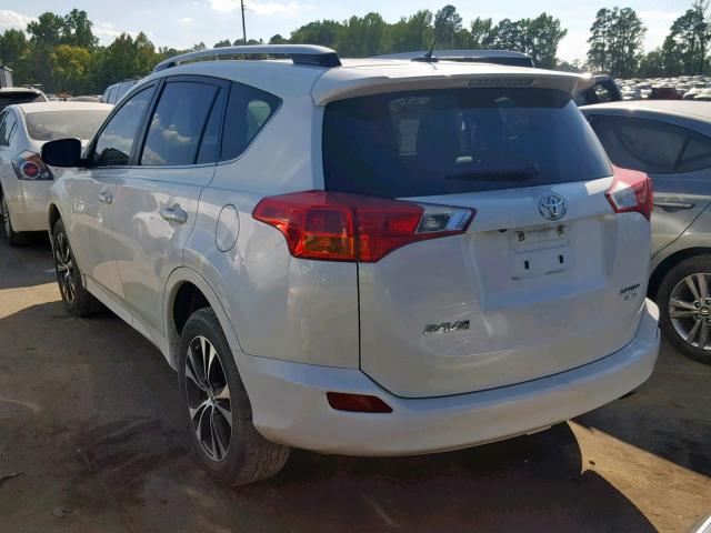 JTMDFREV0FD162396 - 2015 TOYOTA RAV4 LIMIT WHITE photo 3