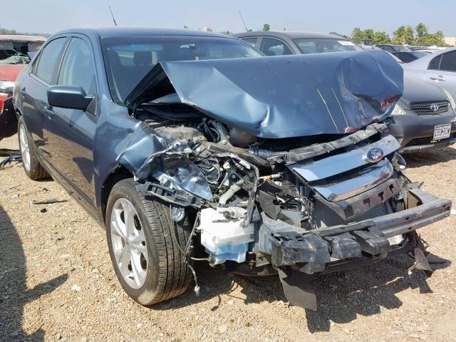 3FAHP0HA0CR414756 - 2012 FORD FUSION SE BLUE photo 1