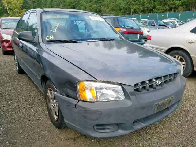 KMHCG45C51U227130 - 2001 HYUNDAI ACCENT GL GRAY photo 1