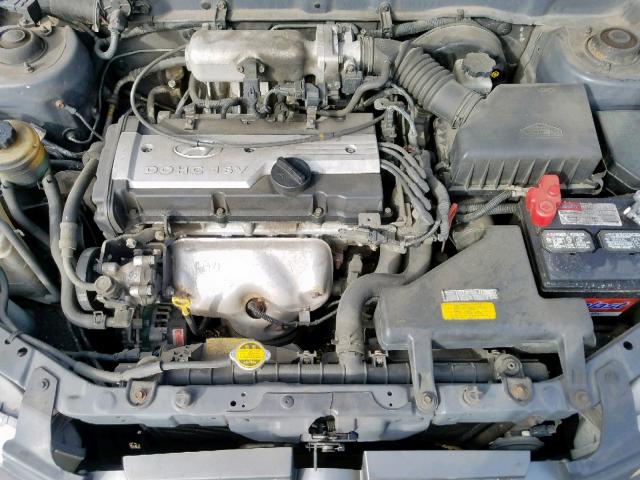 KMHCG45C51U227130 - 2001 HYUNDAI ACCENT GL GRAY photo 7