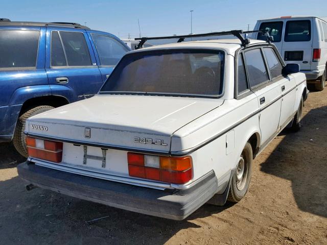 YV1AX884XG1160357 - 1986 VOLVO 244 DL WHITE photo 4