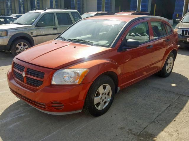 1B3HB28C88D503336 - 2008 DODGE CALIBER ORANGE photo 2