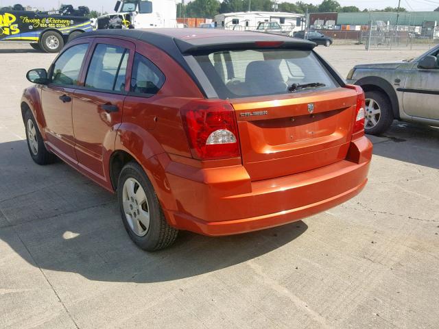 1B3HB28C88D503336 - 2008 DODGE CALIBER ORANGE photo 3