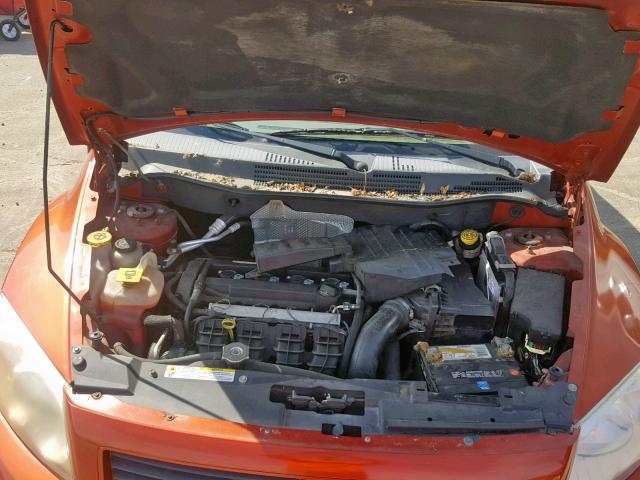 1B3HB28C88D503336 - 2008 DODGE CALIBER ORANGE photo 7