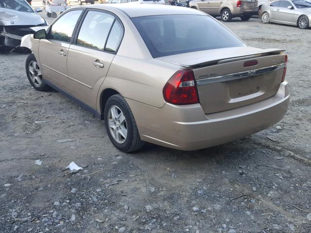 1G1ZT52815F202003 - 2005 CHEVROLET MALIBU LS BROWN photo 3